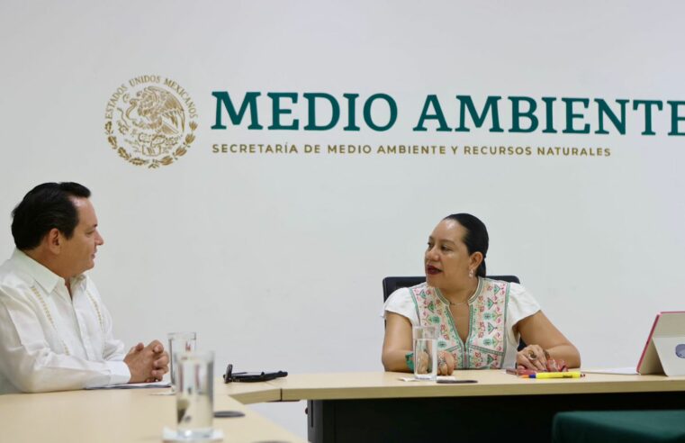 Díaz Mena y María Luisa Albores abordan el futuro ambiental de Yucatán