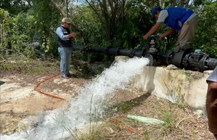 Ya tienen agua en Sisal tras el incendio qué destruyó sus tuberias