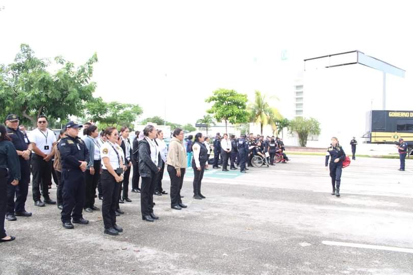 Simulacro de evacuación en el  C5i de la SSP