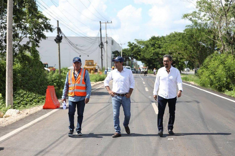 Casi listas las calles laterales en el Periférico de Mérida que construye el Gobierno de Yucatán