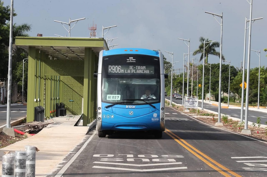 Yucatán ya cuenta con cinco rutas eléctricas con el inicio de operaciones de la ruta Cetram La Plancha-Cetram Umán