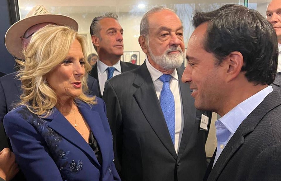 El senador Mauricio Vila se reúne con la primera dama de Estados Unidos, Jill Biden