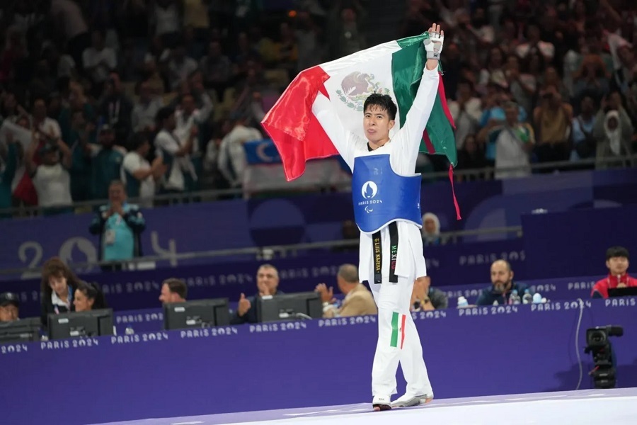 El chiapaneco Luis Mario Nájera le da a México su tercera plata en el para taekwondo de París 2024