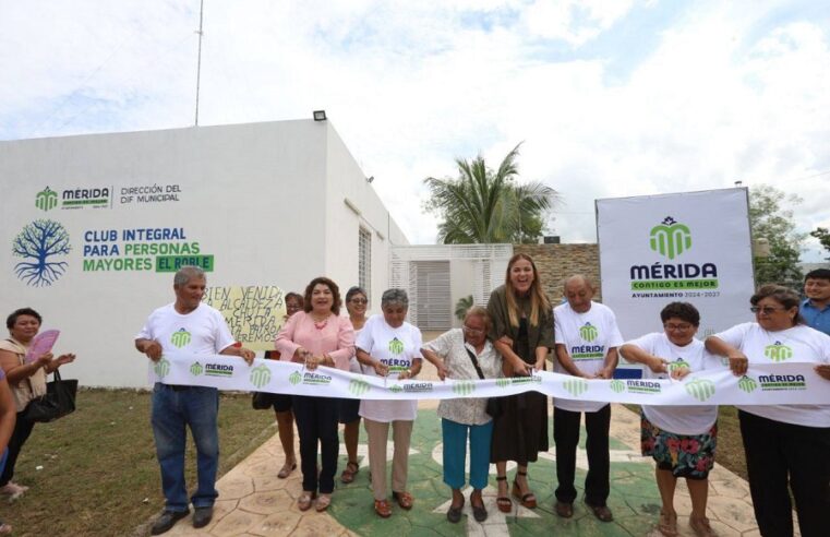 Cecilia Patrón inaugura en el sur de Mérida el primer Club Integral para Personas Mayores