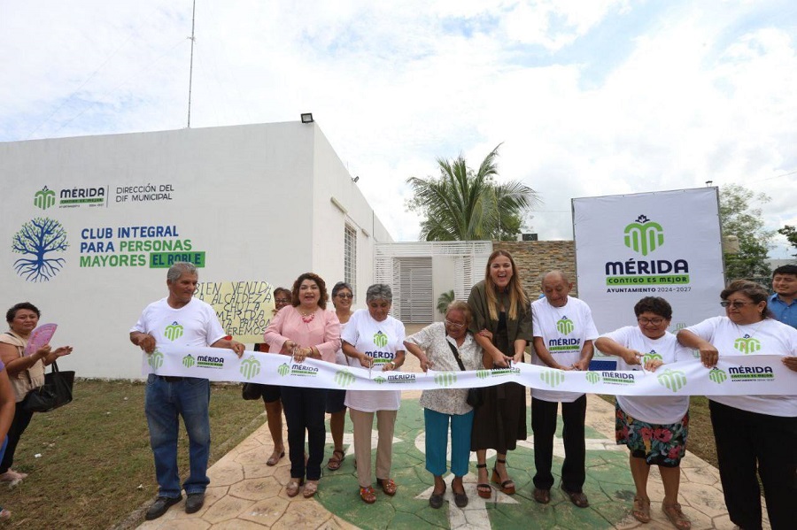 Cecilia Patrón inaugura en el sur de Mérida el primer Club Integral para Personas Mayores