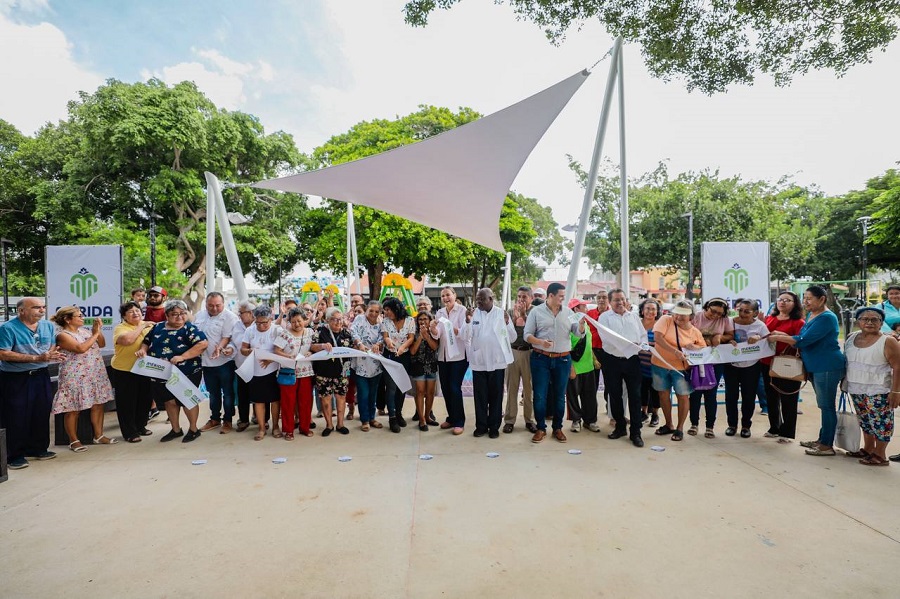 Cada obra y cada espacio público es de la comunidad y para el disfrute de los meridanos: Cecilia Patrón