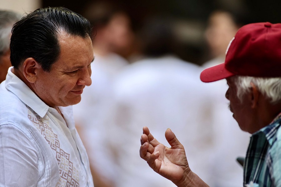 Resuena la voz del pueblo de Yucatán en Palacio de Gobierno: Joaquín Díaz Mena