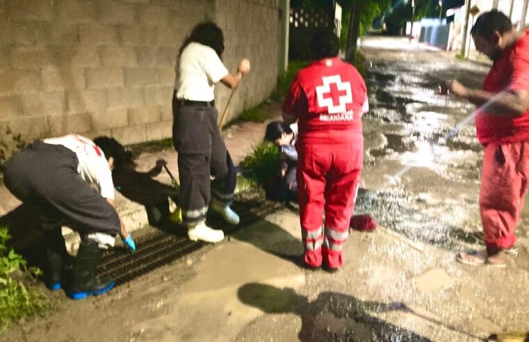 Voluntarios de Cruz Roja Yucatán suman esfuerzos para proteger la vida ante Milton