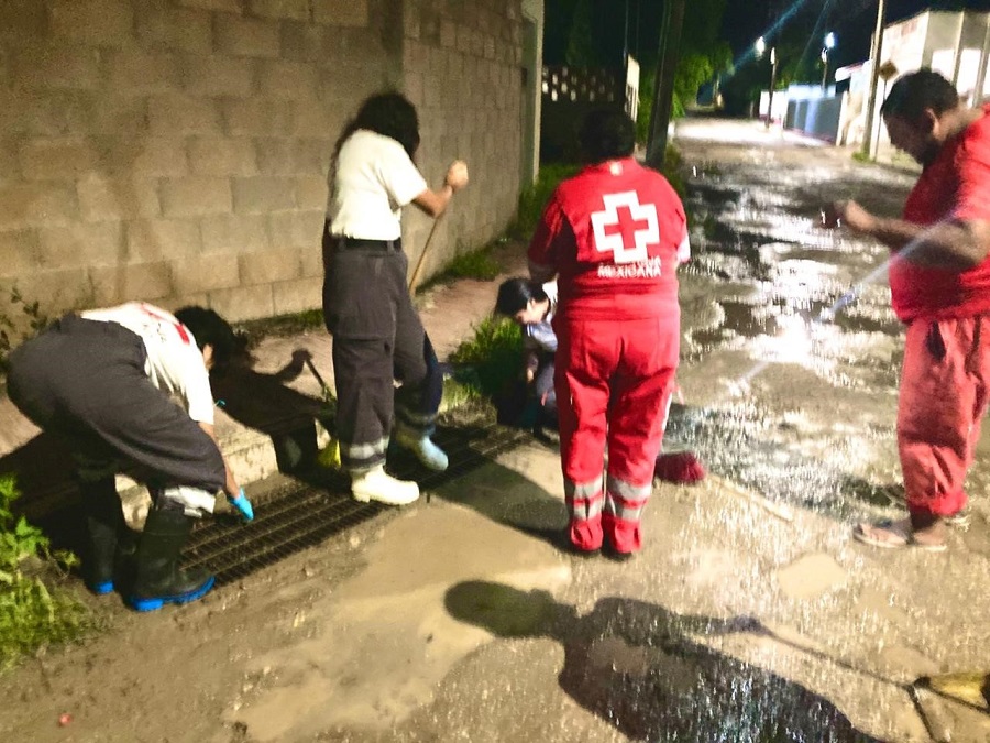 Voluntarios de Cruz Roja Yucatán suman esfuerzos para proteger la vida ante Milton