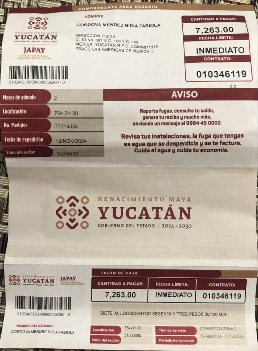 A vecina de Las Américas la Japay le cobra el agua a precio de cerveza de La Ruina