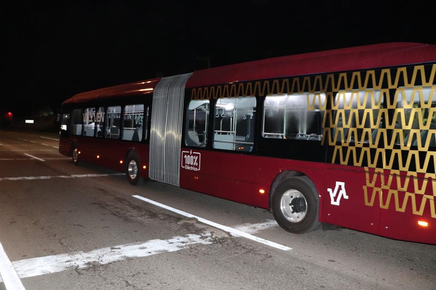 Inician las pruebas de los autobuses articulados 100% eléctricos del Va y Ven