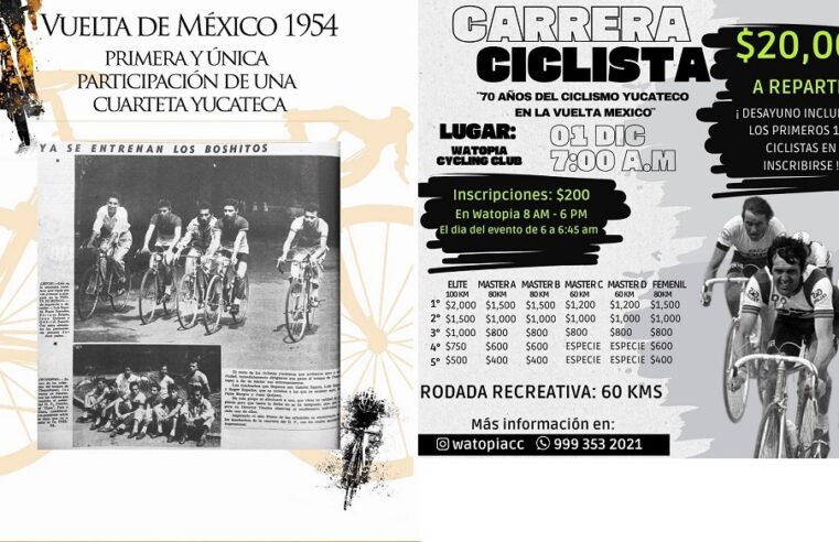 El senador Rolando Zapata recordará el 70 aniversario de una hazaña yucateca en ciclismo
