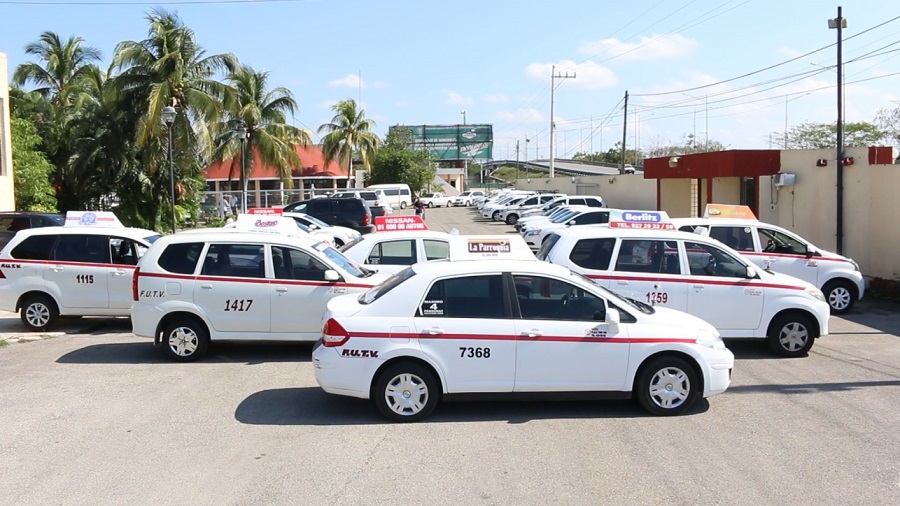 El FUTV tendrá monopolio de taxis para salir de Xmatkuil: bloquean a plataformas