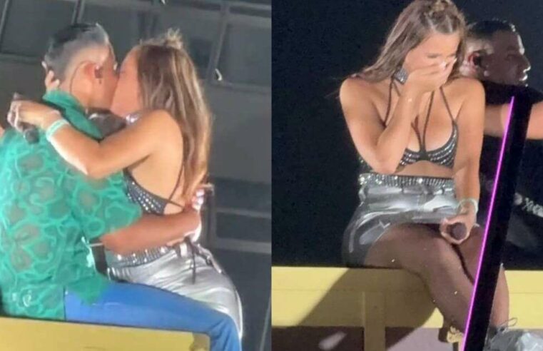 Su esposo le pide el divorcio luego de besar a Romeo Santos en el escenario