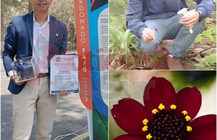 Chiapaneco es galardonado por rescatar una flor extinta con aroma a chocolate