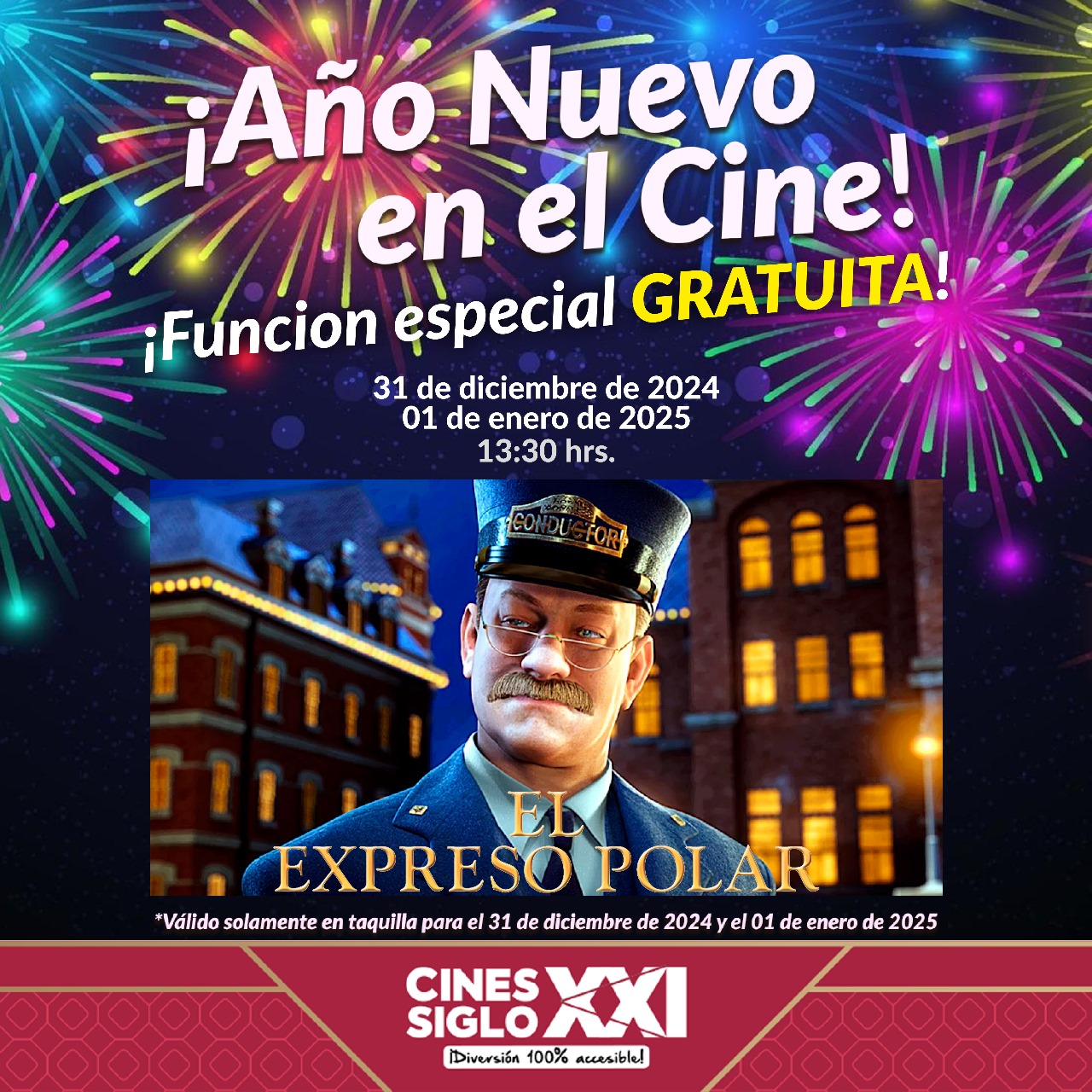 Anuncia gobierno estatal un Año Nuevo de película, con promos en los Cines Siglo XXI