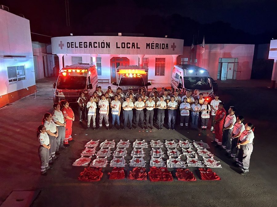 Reconocen la labor de los voluntarios de la Cruz Roja en Yucatán