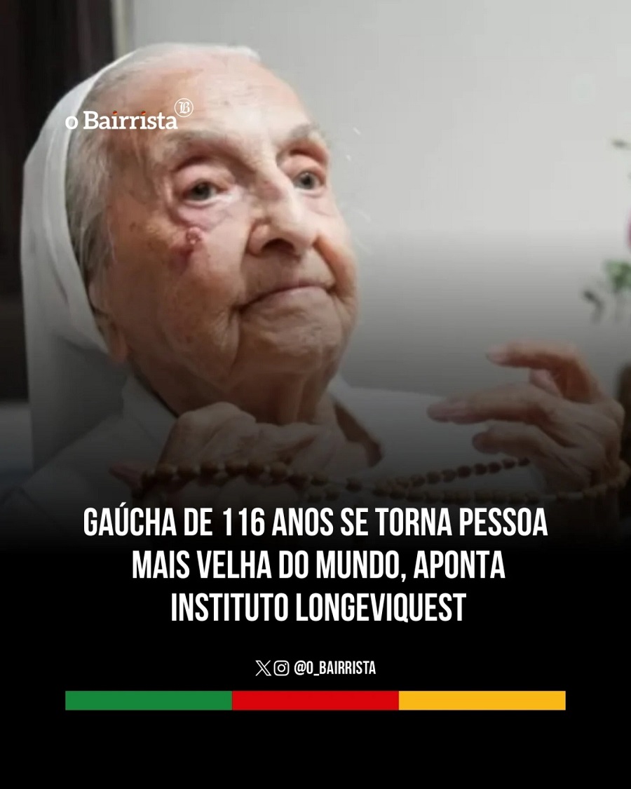 Monja brasileña de 116 años se convierte en la persona más longeva del planeta