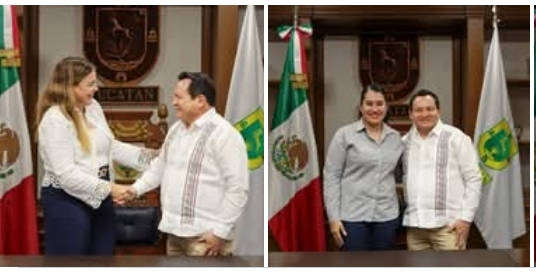 Se reúne el gobernador con cinco alcaldes y alcaldesas de Yucatán