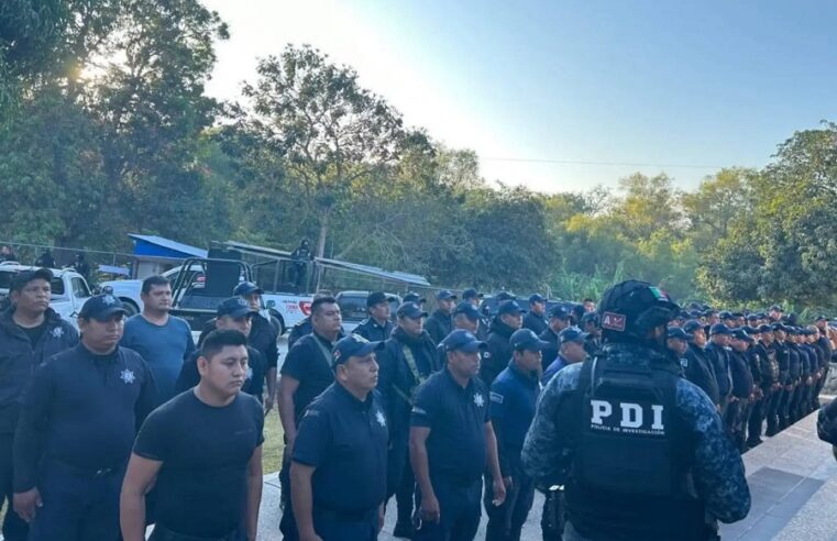 Detienen a 87 policías de Chiapa de Corzo, por nexos con el crimen organizado