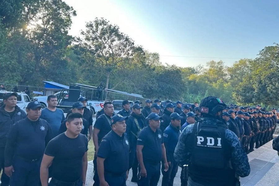 Detienen a 87 policías de Chiapa de Corzo, por nexos con el crimen organizado