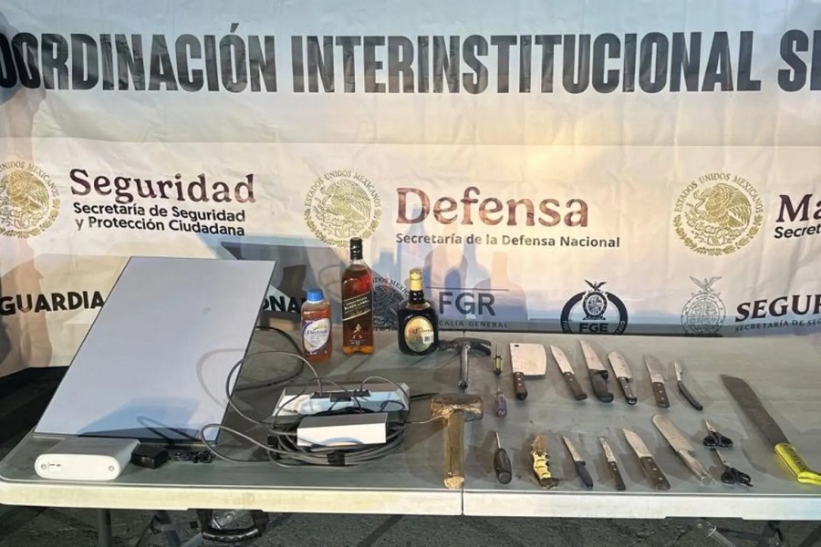 Reos de un penal de Sinaloa bebían whisky y tenían Starlink