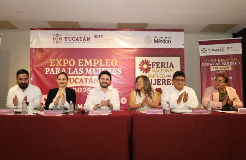 Presentan Expo Empleo para las Mujeres Yucatán 2025