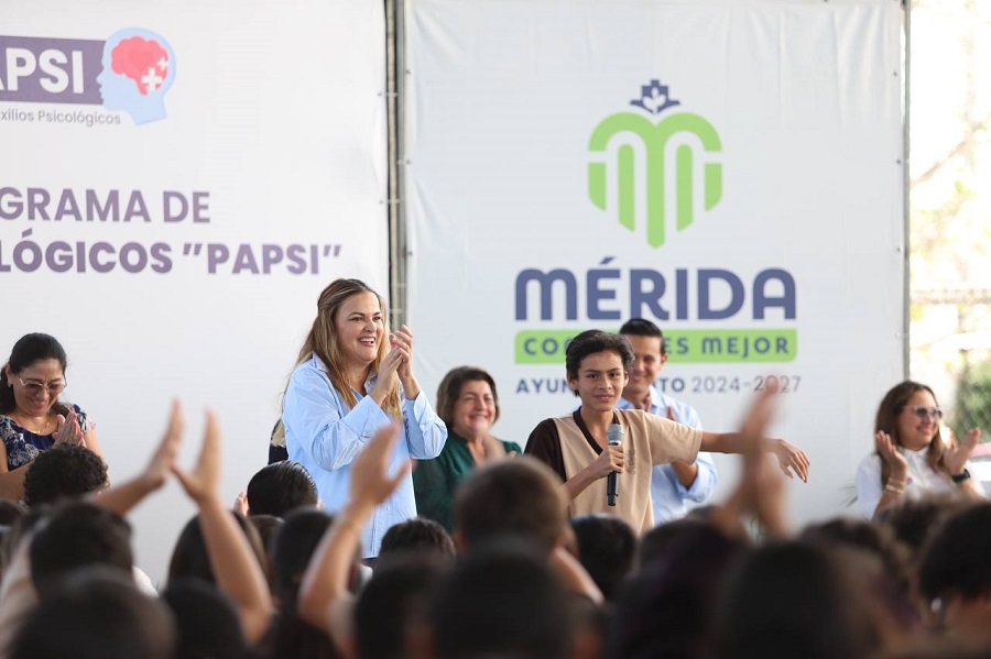 Cecilia Patrón aumenta la atención psicológica a los jóvenes en Mérida