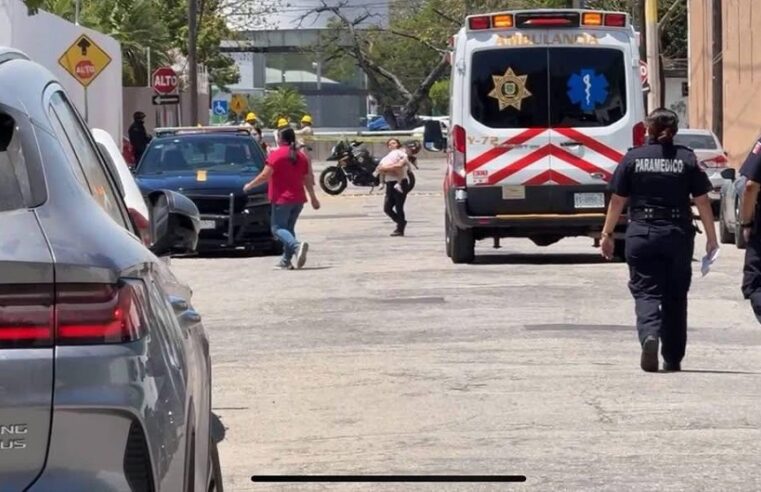 Por un incendio desalojan  guardería de Itzimná