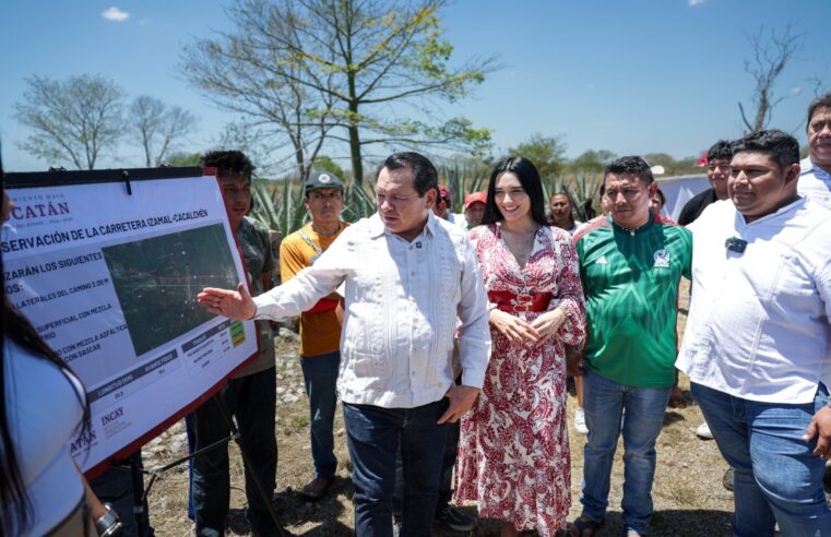 Supervisa el gobernador avances en tramos carreteros del interior
