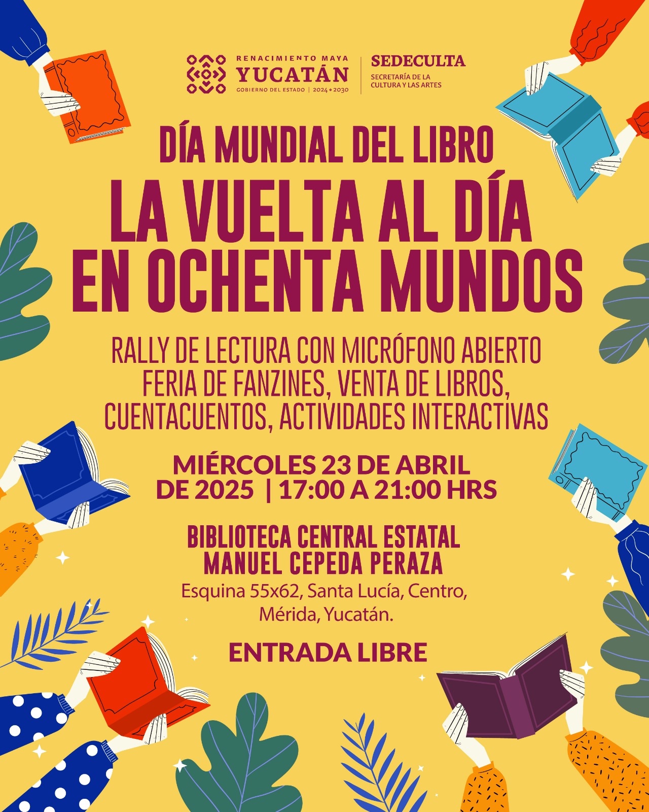 Festeja el Gobierno del Estado el Día Internacional del Libro