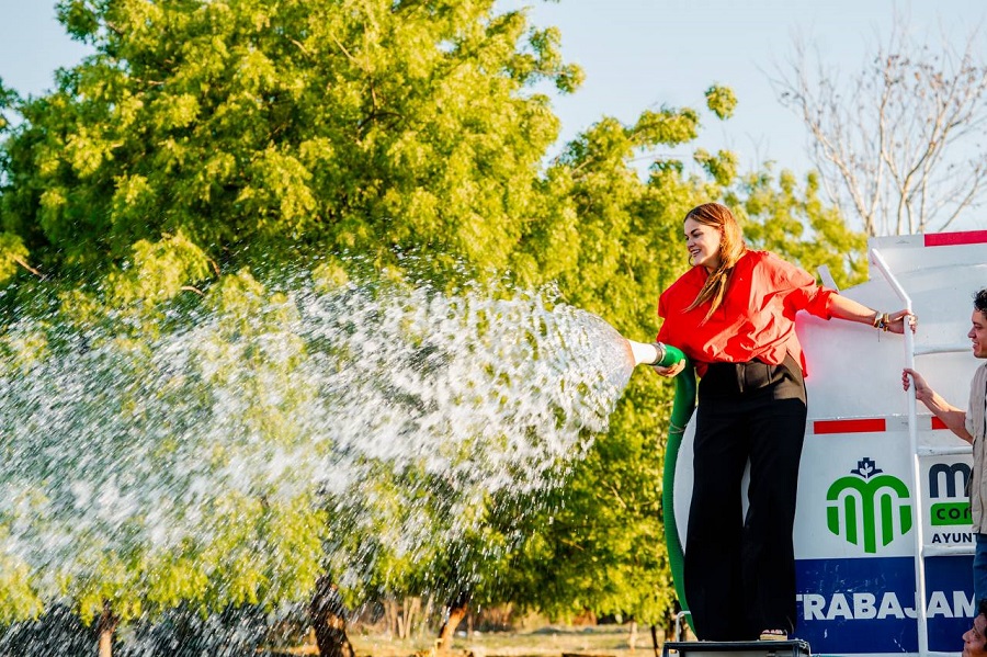 Con riego estratégico el Ayuntamiento refuerza el cuidado de los árboles: Cecilia Patrón