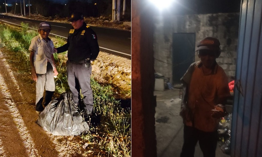 Buscando botellas, un adulto mayor se desorientó y no supo volver a casa