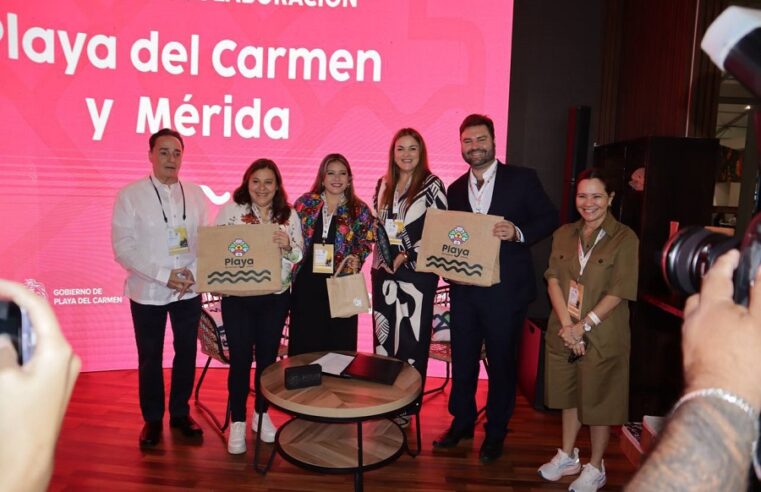 El Ayuntamiento de Mérida firma acuerdos con Playa del Carmen y la aerolínea Viva Aerobús