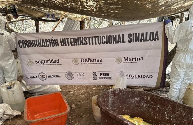 Neutralizan narcolaboratorio de Los Chapitos en Sinaloa