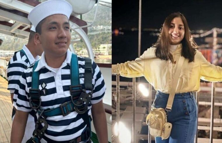 América y Adal Jair, los jóvenes marinos muertos en el choque del Buque Cuauhtémoc