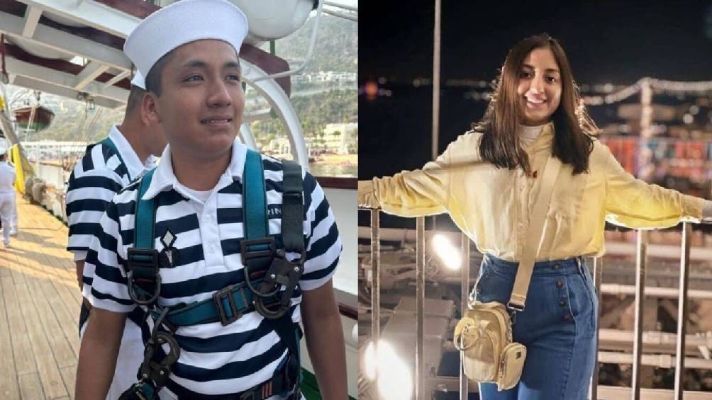 América y Adal Jair, los jóvenes marinos muertos en el choque del Buque Cuauhtémoc