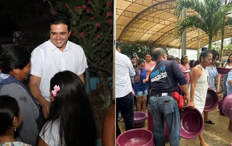 Rihani pide a gritos ser de Morena: regala palanganas guinda por el Día de la Madre