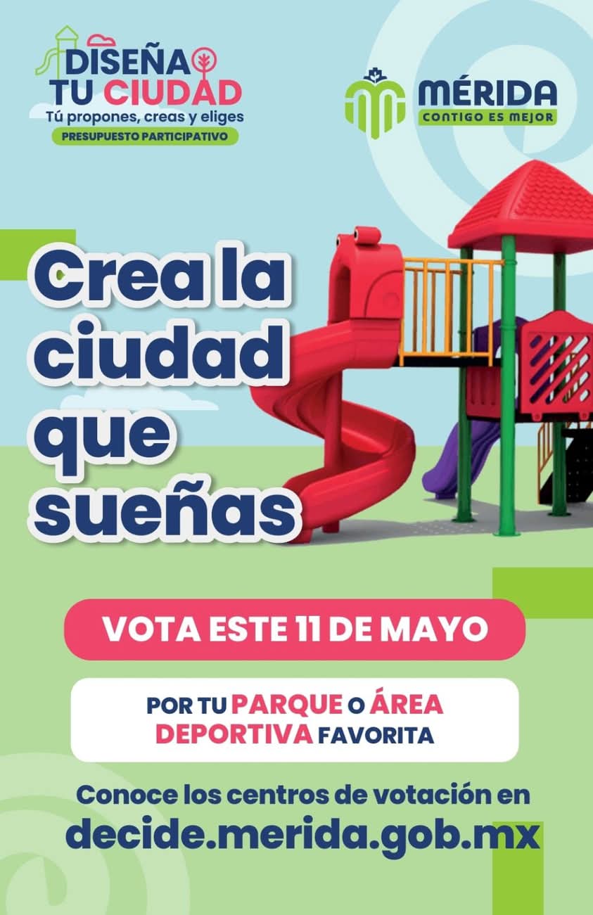 Vota por tu parque o área deportiva este domingo 11 de mayo