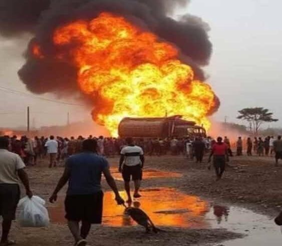 Rapiña de combustible en pipa accidentada deja 70 muertos