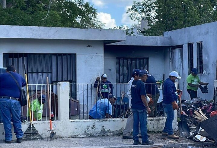 El Ayuntamiento de Mérida retira ocho toneladas de residuos en predio de la Carranza