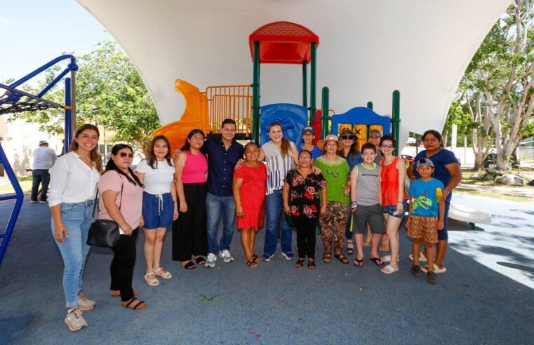 Mejoramos los parques para que Mérida se mantenga feliz y unida: Cecilia Patrón