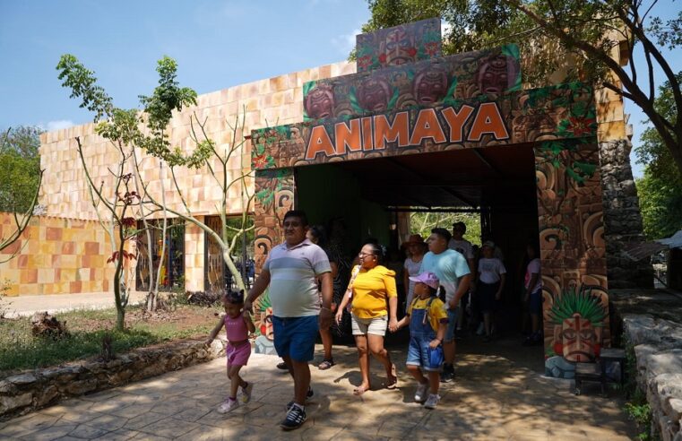 Familias meridanas celebran 15 años del Parque Zoológico Animaya