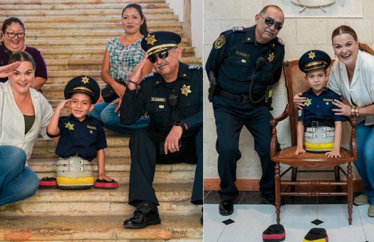 Ángel Chan se convierte en director de la Policía de Mérida por un día 