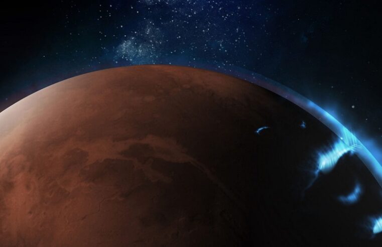 Captan la primera aurora visible en Marte