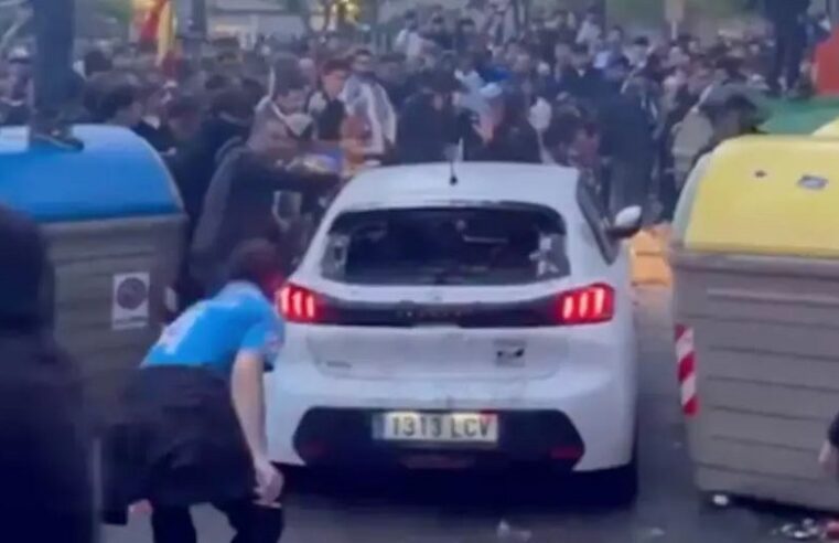 Atropellamiento masivo en España, previo a la final entre el Espanyol y el Barcelona