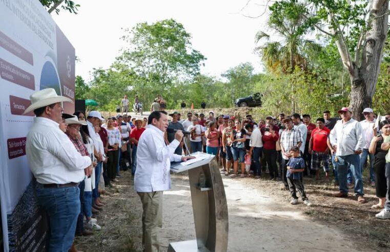 Destinan 40 mdp a construcción de caminos sacacosechas en el sur