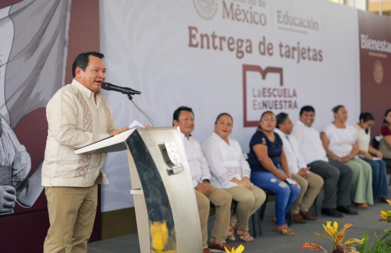 Más de 400 planteles de Yucatán recibirán mejoras con el programa «La Escuela es Nuestra»