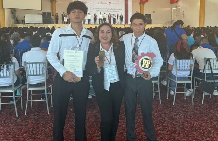 Alumnos del CBTis 120 ganan el primer lugar en concurso nacional de proyectos de emprendimiento