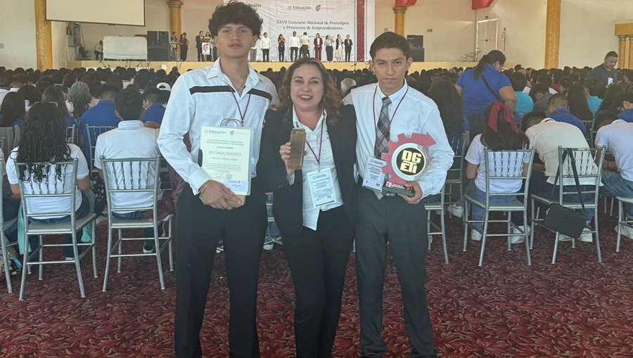 Alumnos del CBTis 120 ganan el primer lugar en concurso nacional de proyectos de emprendimiento